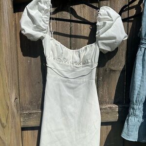 White short sleeve Zara mini dress